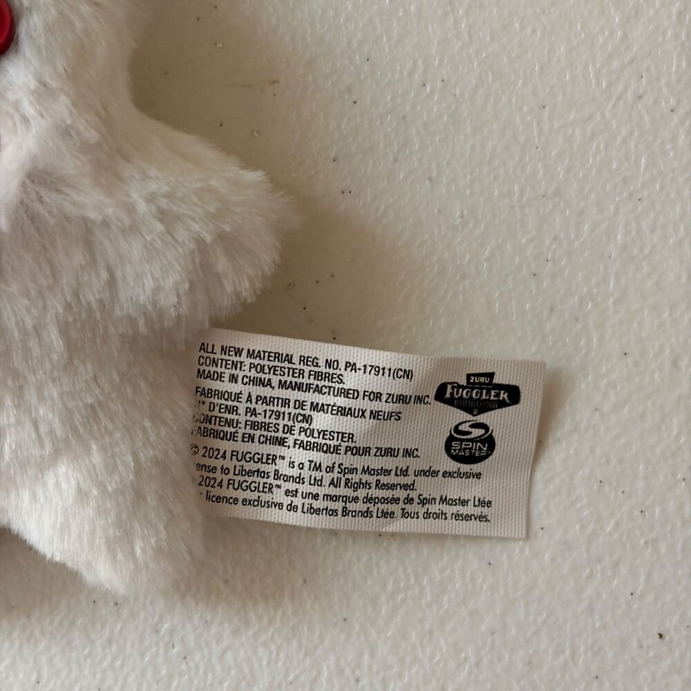 Fuggler Rabid Rabbit Plush Stuffed Toy Mini 5" White Mini Fuggs - Picture 4 of 7
